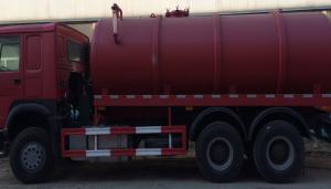 Quality 15CBM LHD 336HP Sewage Suction Truck , Septic Tank Pumping Truck wholesale