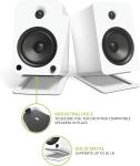 Improve Your Audio Experience with Polished Metal Speaker Stands Included
