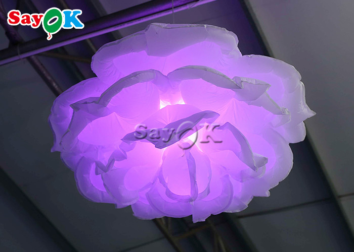Wedding Stage Inflatable Lighting Decoration Led Rose Flower