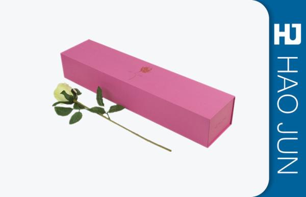 Professional Cardboard Flower Boxes Cylinder / Round Shape With Glossy