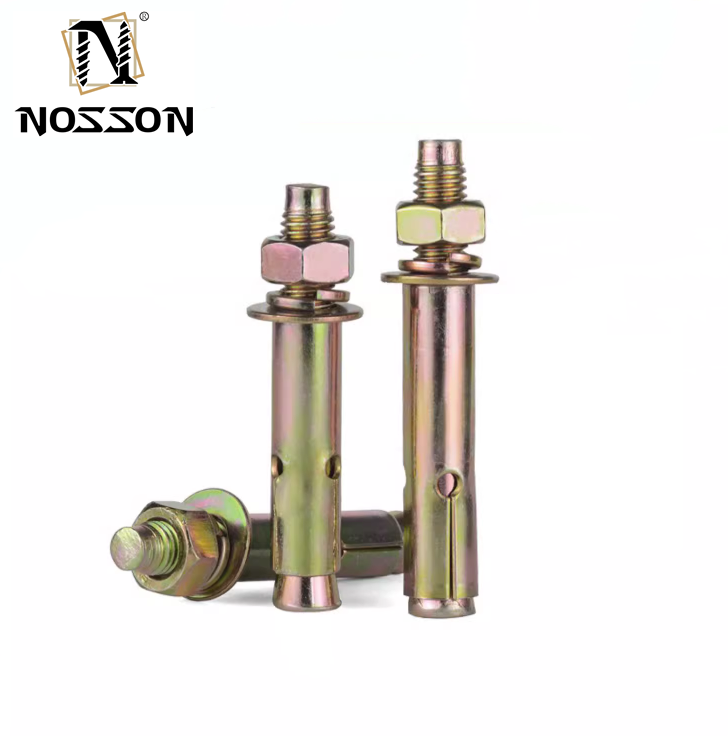 ISO M6 Customized Countersunk Head Hex Socket Expansion Bolt Flat Head Allen Burst Internal Concrete Anchor Bolts Bright Finish