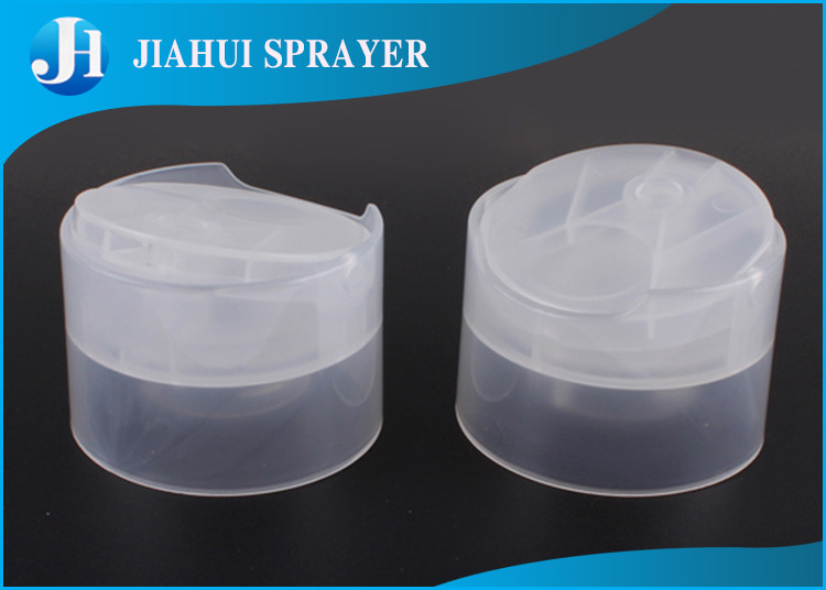 28/400 Disc Top Cap Dispensing / Leak Proof Flip Top Lids Plastic For Liquid Soap