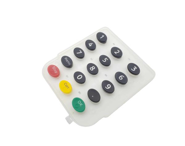 Water Chemical Resistant Custom Silicone Rubber Keypad For Outdoor And
