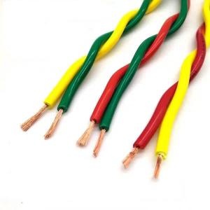 Quality Twin Electric Cable PVC Insulated Copper Conductor Fire Alarm Cable 2.5mm2 300/300V wholesale