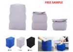 Airplane Inflatable Foot Rest Blue / Grey / Black Color 6P Certification
