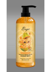 Quality Apricot 1000ml Shower Gel Chamomile Extract Light Yellow Gently Sooth wholesale