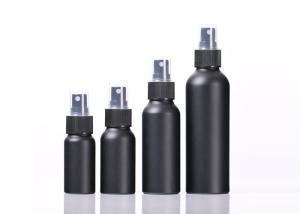 Quality 30ml 60ml 100ml Custom Cosmetic Bottles Black Aluminum Perfume Spray Bottle wholesale