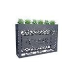Handmade metal crafts longwy style flower pot planter box