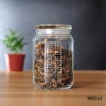 750ml/25oz Clear Glass Canisters , Large Glass Containers FDA Approved