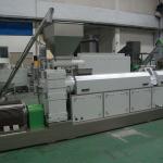 Two Stage Carbon Black Plastic Compounding Pelletizing Extruder 500-1000kg/H