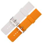 Wide 26mm 28mm Mens Rubber Watch Bands Flexible Silicone Waterproof