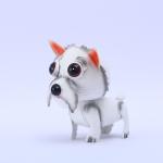 Metal Garden Ornaments Iron art Metal Puppy Garden Decoration