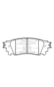 Quality Rear Lexus 2015 NX200T Ceramic Lexus Oem Brake Pads 04466-78010 wholesale
