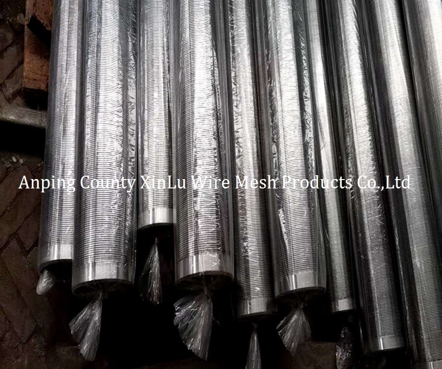 V Wire Duplex Steel Pipe SS316L Wrapped Tube Well Screen 0.1 - 30mm Slot