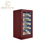 Luxury Wood Touch Control Lockable Electric Cigar Display Humidor Wine Cellar