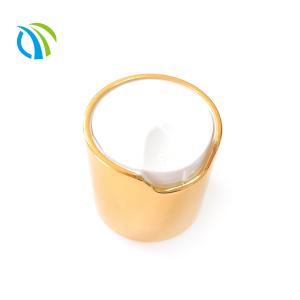 Quality 20 410 0.3ML/T Flip Disc Top Caps 24MM Gold Neck Smooth Closure 1oz Bottle wholesale