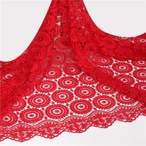 Quality F50218 Hot selling red embroidery design turkey lady like lace fabric wholesale