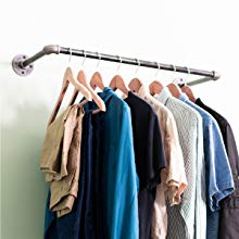 Industrial Pipe Style Rolling Garment Rack