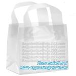 Promotion soft loop handle plastic bag produced by shanghai manufacturer