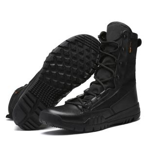 Quality Wholesale Outdoor Desert Shoes Breathable High Top Boots Thick Sole Men's Tactical Boots wholesale