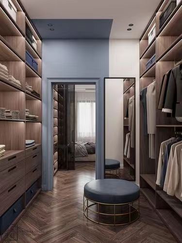 Contemporary Design Style Custom Walk In Wardrobe Closet for Modern Bedroom Furniture