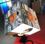 P2.5 indoor full color creative product 6 sided flexible module advertising led