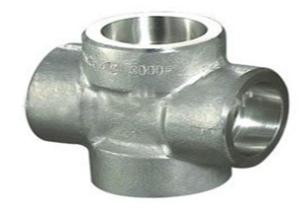 Quality ASME B16.11 9000LB Forged 4 Way Metal Pipe Connector wholesale
