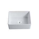 24 In Undermount Single-Bowl Farmhouse Kitchen Sink With Tall Apron White