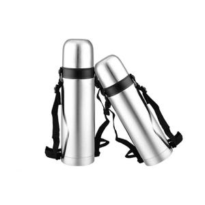 Quality 350ml bullet thermos bottle with belt outdoor vacuum flask excellent insulation 2014 wholesale