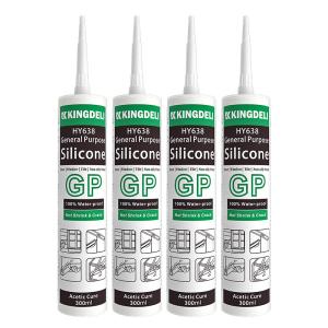 Quality 300ml Waterproof Glass Sealant Weather Resistance Silicone Glue For Bathroom wholesale