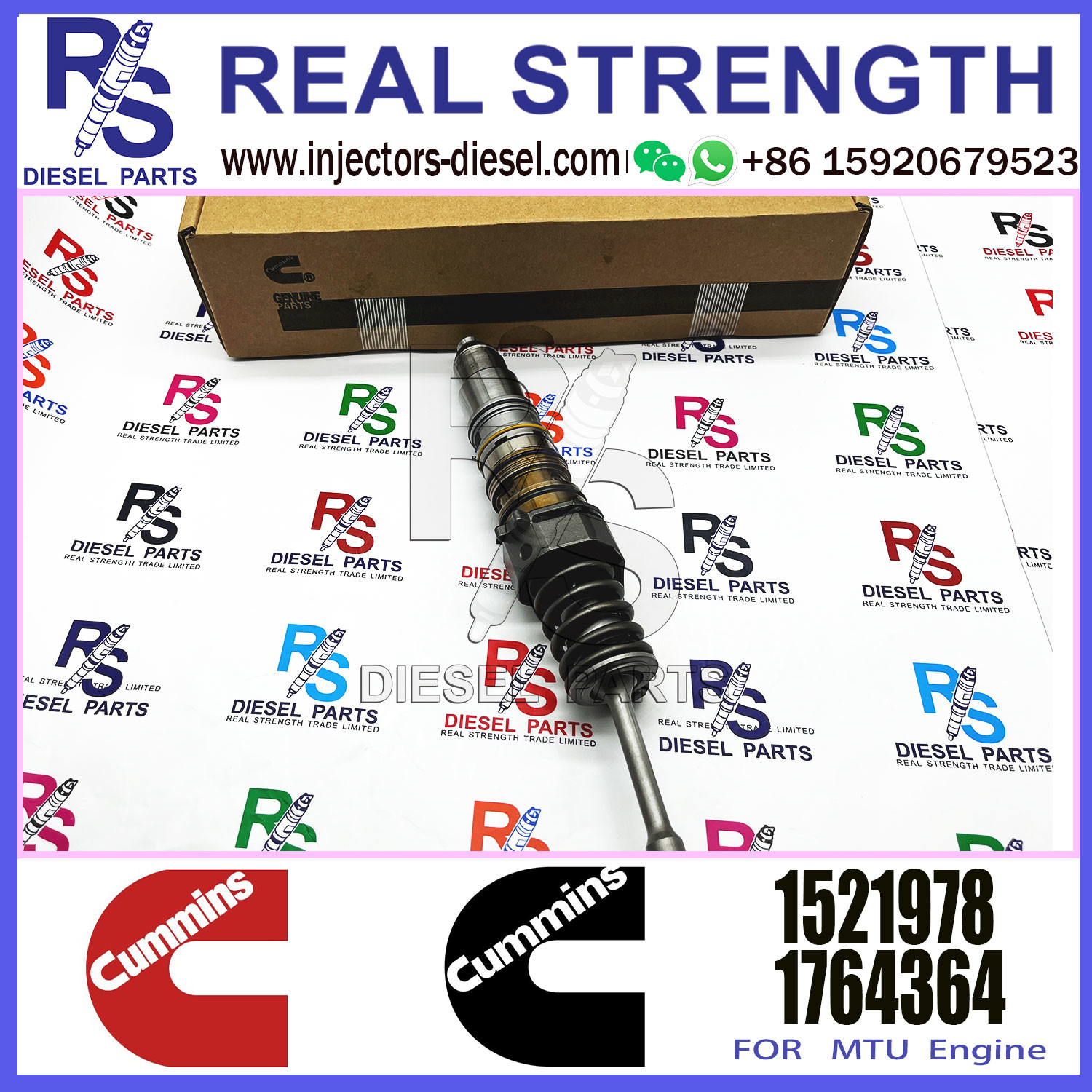 Diesel Injector Unit Injector 1473430 4076912 1521978 3331153 1764365 For Cummins