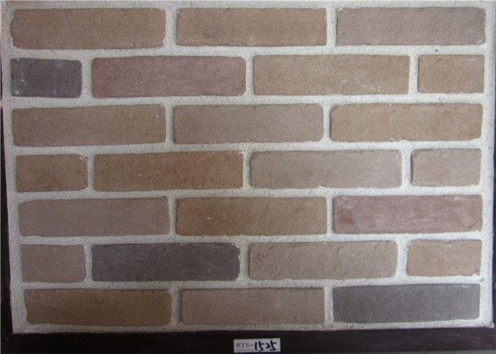 Wide Faux Stone Veneer , Exterior Faux Brick Wall Panels Cement Material