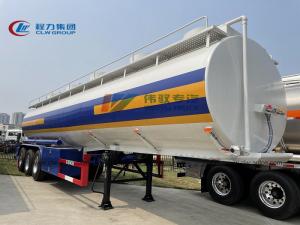Quality SGS 3 Axle 40000L Q235 Steel Fuel Tanker Semi Trailer wholesale