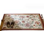 PVC Flower Entrance Balcony Bathroom Waterproof Carpet Rectangle Shape
