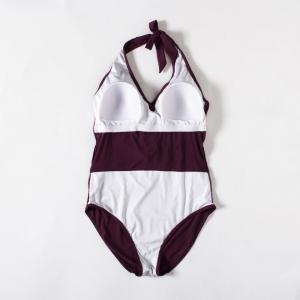 Quality Summer Beach Casual Polyester Swim Suit Bikini Backless Bathing Suits wholesale