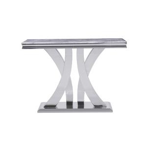 Quality Dining Room Furniture SS Console Table 0.166m3 12mm Tempered Glass wholesale