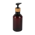 200ml 300ml 500ml Refillable Amber Bottles Slanted Shoulder PET Plastic Bottle