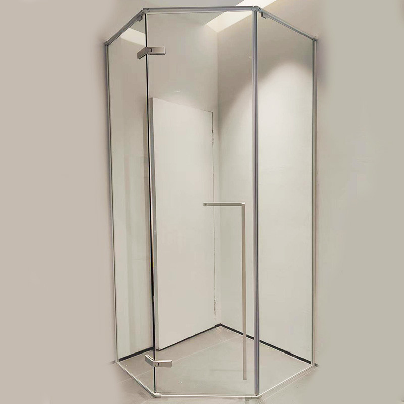SUS304 Stainless Steel Casting Bathroom Glass Door Hinges High accuracy