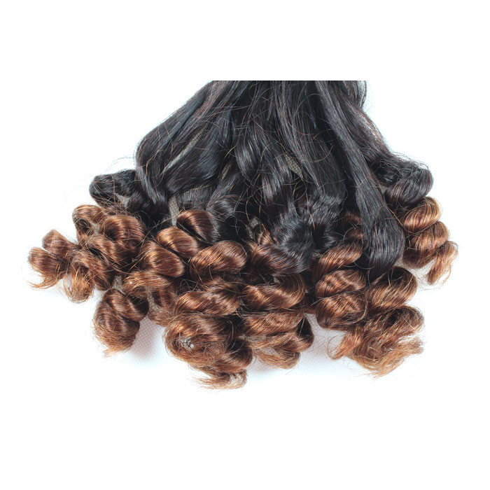 Human Hair Funmi Hair Weave Double Drawn Indian Remy Hair Weft Hair Extensions