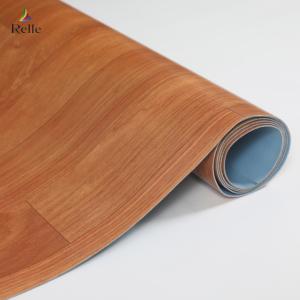 Quality Restaurant Linoleum Flooring Rolls Wood Look UV Resistant Heterogeneous Sheet wholesale