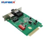 TX FX Single Mode Dual Fiber Media Converter 10 100Mbps Card Type
