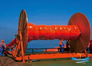 Quality Orange Oil Containment Boom , Floating Oil Boom Heavy - Duty Flexible PU Cloth wholesale