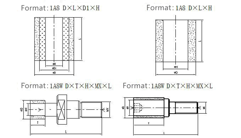 Compressors Diamond CBN Grinding Wheels , 40mm Internal Grinding Wheels