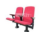 Fabric Chaise Cinema Audience Chair With Single Steel Leg
