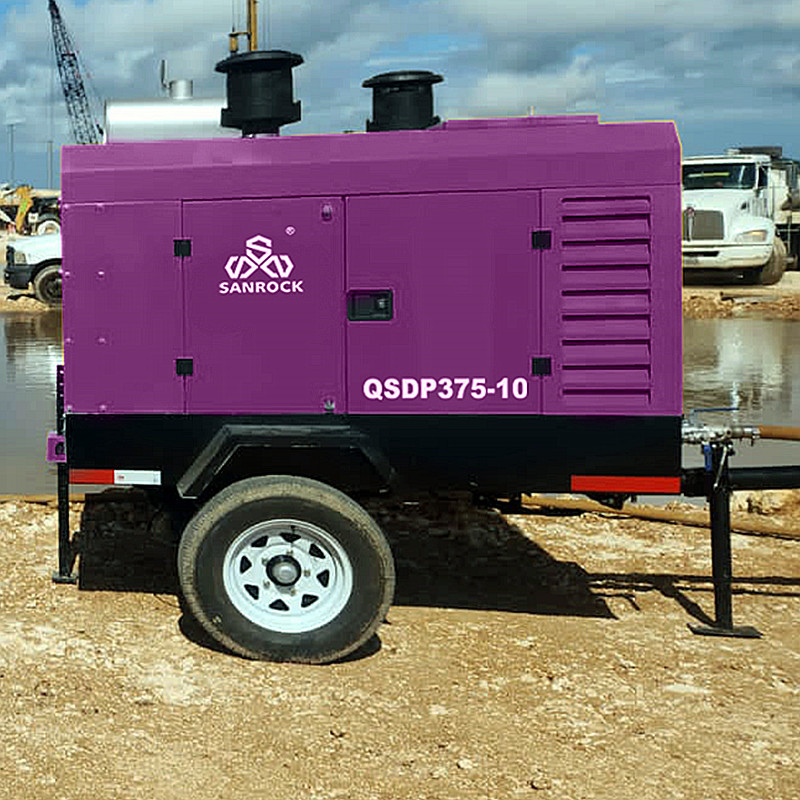 Rotary Screw Air Compressor 93KW Diesel Small Air Compressor Machine Industrial Screw Air Compressor