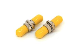 Quality Sleeve ST Simplex Fiber Optic Adapter Connector with Red Yellow Black Cap wholesale