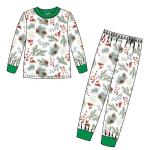 Customized children's Christmas pajamas wholesale Christmas homewear set baby