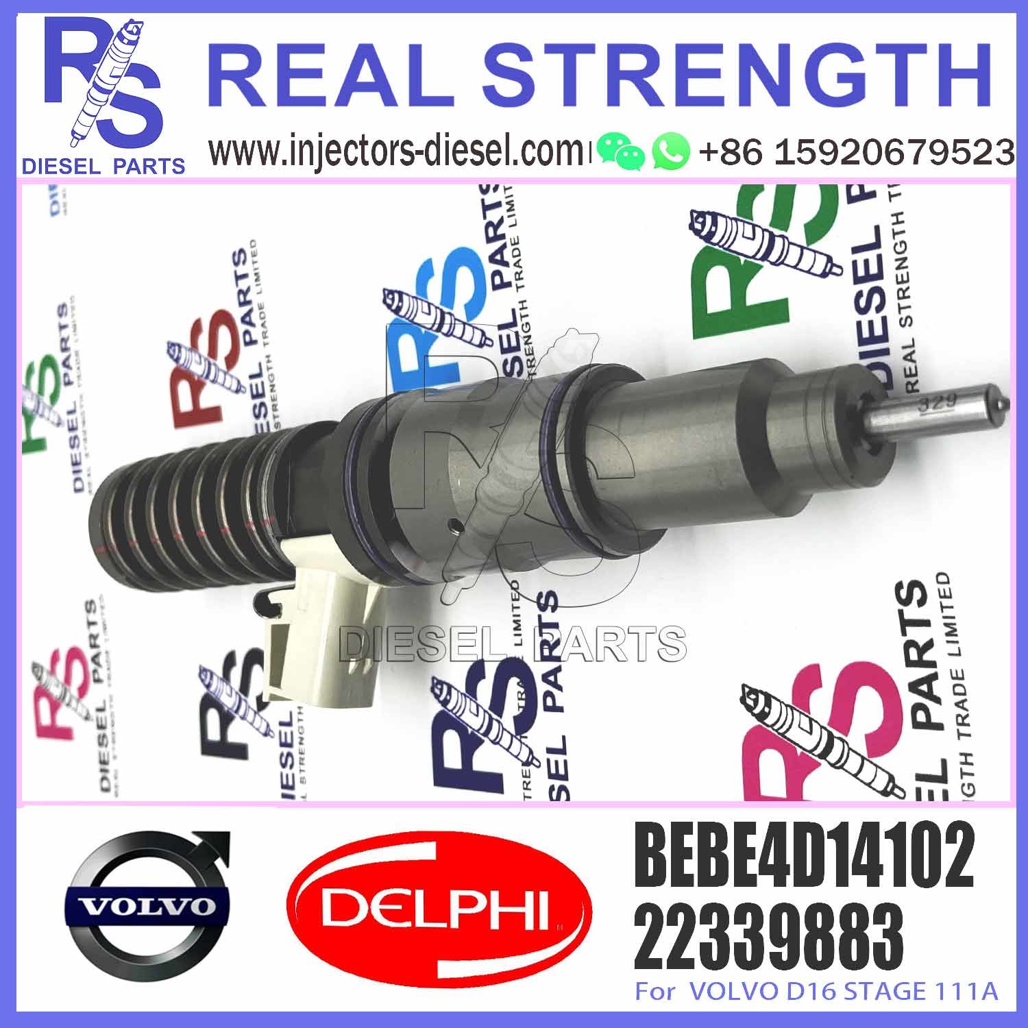 High Quality Diesel Fuel Injector 22339883 BEBE4D14102 For V-O-L-V D16 STAGE 111A