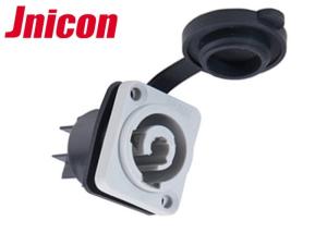 Quality IP65 Gray Female Waterproof LED Connectors , PowerCon Waterproof Aviation Connector wholesale