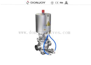 Quality E-C Welding DN100 SS316L Double Seat Mixproof Valve wholesale